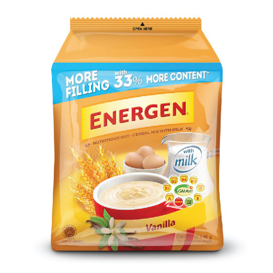 Energen Oat Cereal Mix Vanilla Mini Bag 10x40g