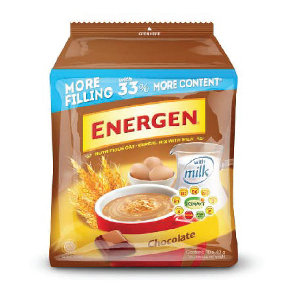 Energen Oat Cereal Mix Chocolate Mini Bag 10x40g