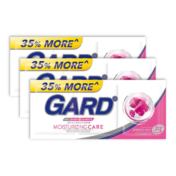 Gard Anti Dandruff Shampoo Moisturizing Care 3x12ml