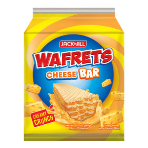 Jack n Jill Wafrets Cheese Bar Crispy Wafers 10x24g