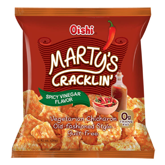 Oishi Martys Cracklin' Spicy Vinegar 26g