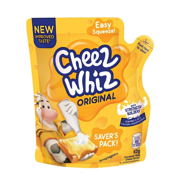 Cheez Whiz Original Easy Squeeze Spread 62g