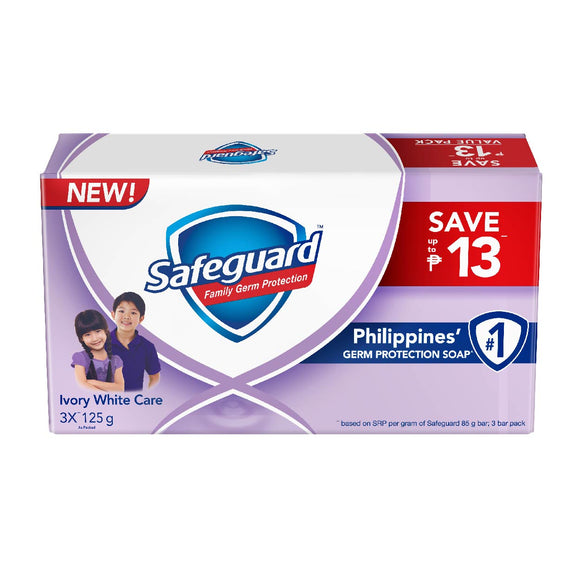 Safeguard Soap Ivory White Care 3x125g Tripid Pack