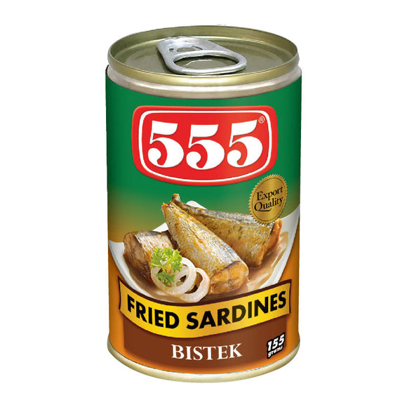 555 Fried Sardines Bistek Easy Open 155g