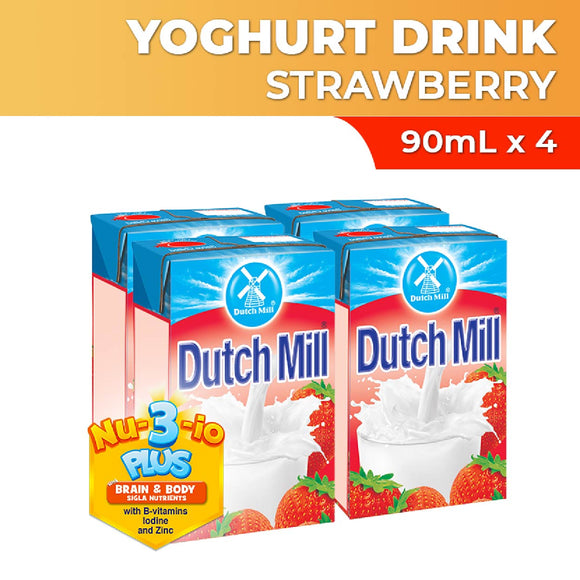 Dutch Mill Yoghurt Drink Strawberry 4x90ml