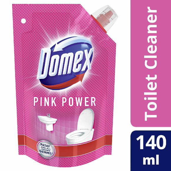 Domex Ultra Thick Bleach Toilet Cleaner Pink Power 140ml Refill