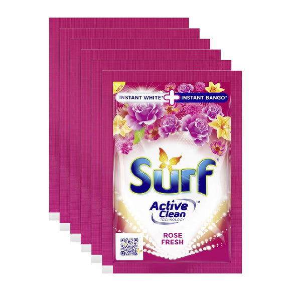 Surf Powder Detergent Rose Fresh 6x65g