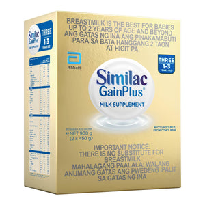 Similac Gain Plus Three Milk Supplement 1-3 years old 900g