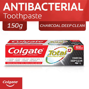 Colgate Total 12 Toothpaste Charcoal Deep Clean 150g