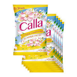 Calla Detergent Powder with Fabric Conditioner Summer Fresh6x100g