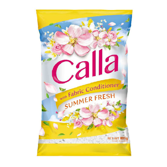 Calla Detergent Powder with Fabric Conditioner Summer Fresh 800g