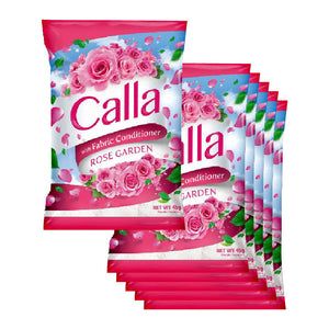 Calla Detergent Powder with Fabric Conditioner Rose Garden 6x45g