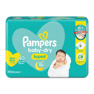 Pampers Baby Dry Taped Diaper Newborn 40s