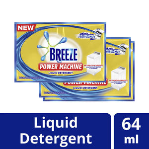 Breeze Power Machine Liquid Detergent 3x64ml
