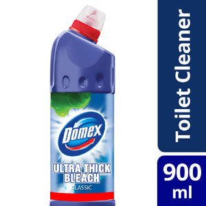 Domex Ultra Thick Bleach Toilet Cleaner Classic Blue 900ml Bottle