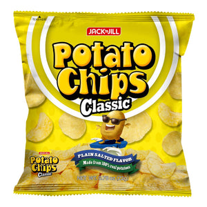 Jack n Jill Potato Chips Classic Plain Salted 22g