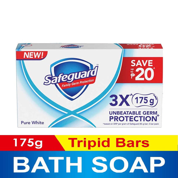 Safeguard Soap White 3x175g Tripid Pack