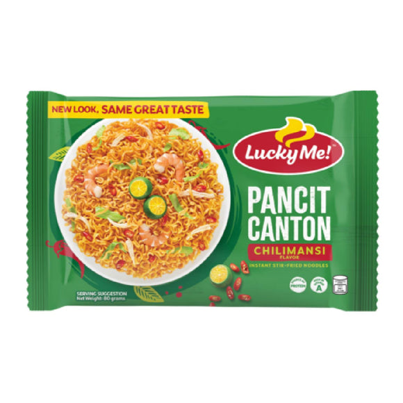 Lucky Me Instant Stir Fried Noodles Pancit Canton Chilimansi 80g
