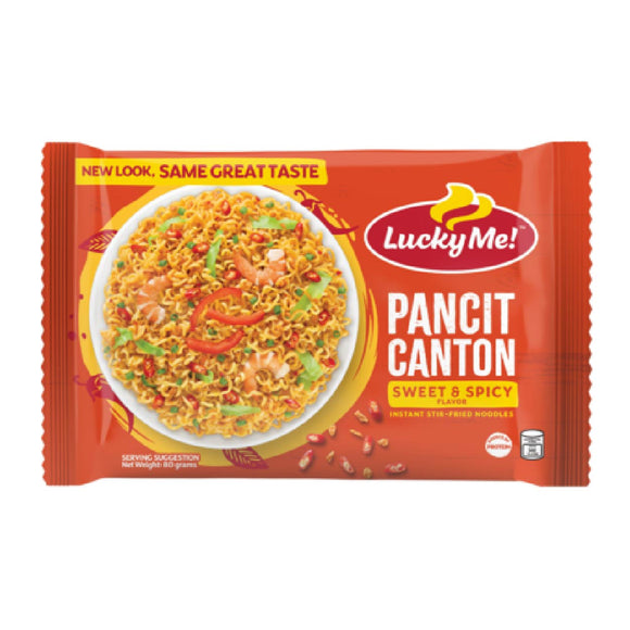 Lucky Me Instant Noodles Pancit Canton Sweet and Spicy 80g