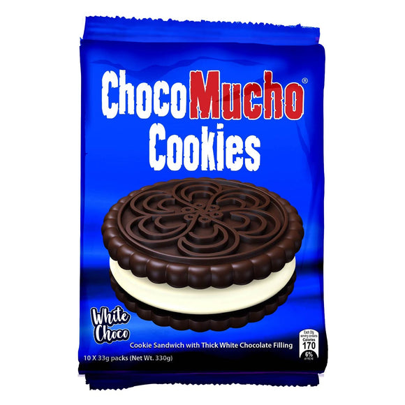 Choco Mucho Cookie Sandwich White Choco 10x33g