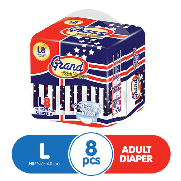 Grand Adult Diaper Large 8s