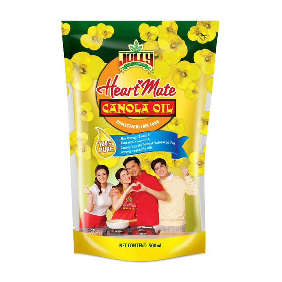 Jolly Heart Mate 100% Pure Canola Oil Pouch 500ml