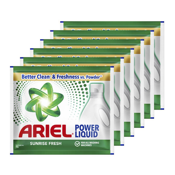 Ariel Power Liquid Detergent Sunrise Fresh 6x58g