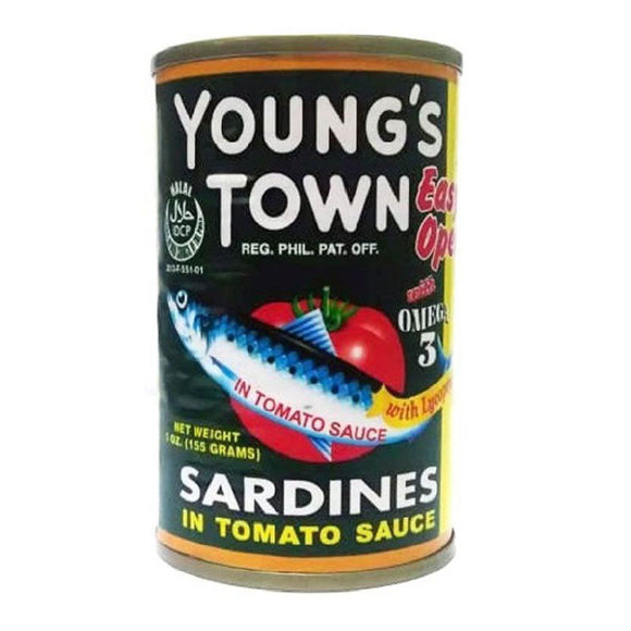 Young's Town Sardines in Tomato Sauce Easy Open 155g