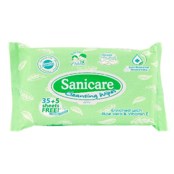 Sanicare Cleansing Wipes 40s