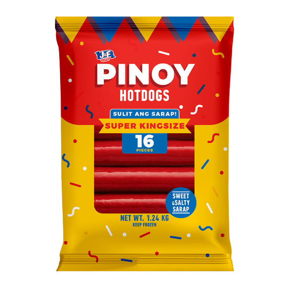 J&F Pinoy Hotdogs Super King Size 1.24kg