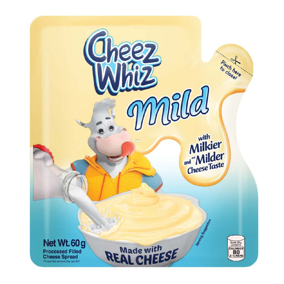Cheez Whiz Mild Spread Easy Squeeze 60g