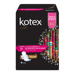Kotex Luxe Napkin Ultrathin Day & Night 28cm with Wings 8s