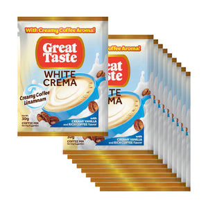 Great Taste White Crema Coffee Mix 10x30g
