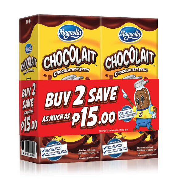 Magnolia Chocolait Chocolate Milk Drink 2x1L SAVE