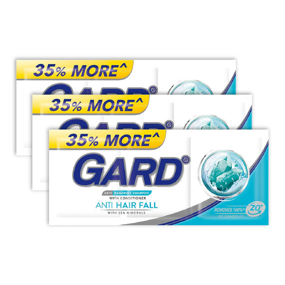 Gard Anti Dandruff Shampoo Anti Hair Fall 3x12ml