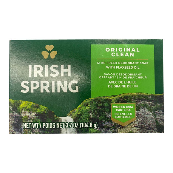 Irish Spring 12hr Fresh Deodorant Soap Original Clean 3.7oz