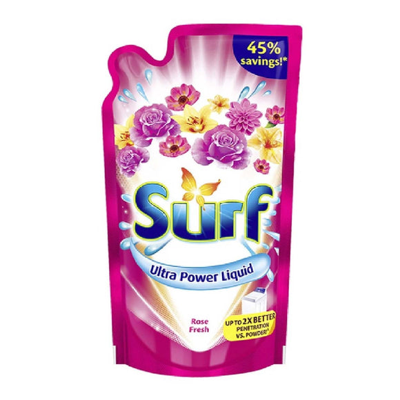 Surf Liquid Detergent Rose Fresh Refill 900ml