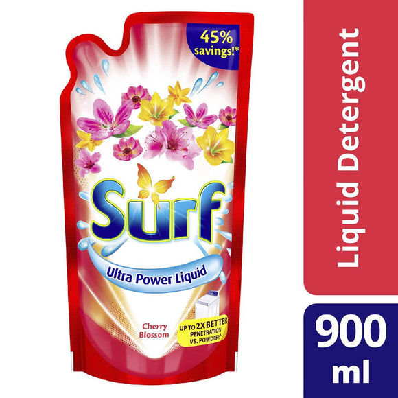 Surf Liquid Detergent Cherry Blossom Refill 900ml