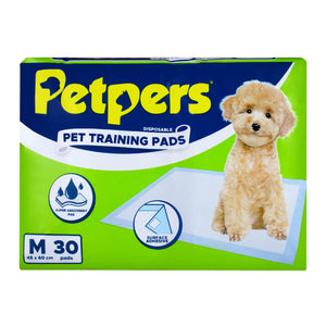 Petpers Disposable Pet Training Pads Medium 30s