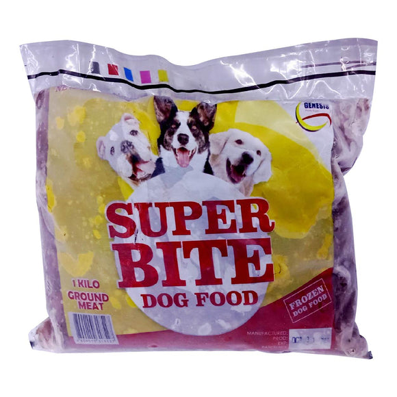 Super Bite Frozen Dog Food Ground Meat 1kg
