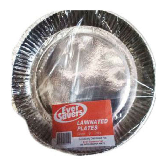 Ever Savers Disposable Paper Plate Silver 20s