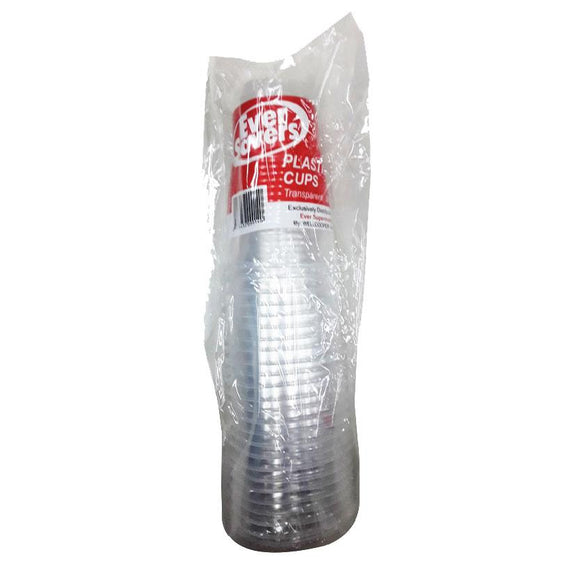 Ever Savers Disposable Plastic Cups Transparent 8oz 25s