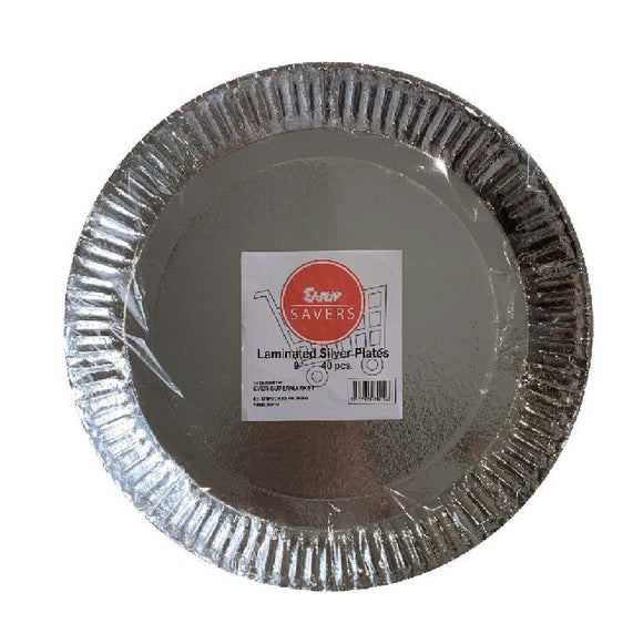 Ever Savers Disposable Paper Plate Silver 9inches 40s