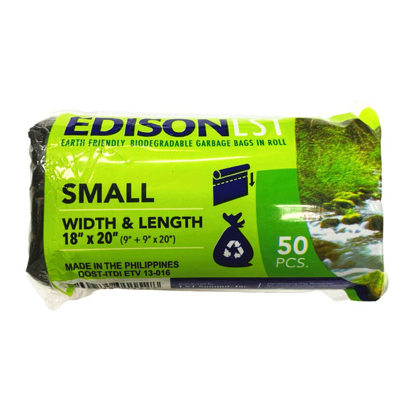Edison Garbage Roll Bag Black Small 50s