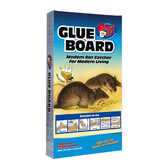 Pest Off Glue Board Plastic Rat Catcher Cheese Scent 2s