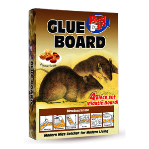 Pest Off Glue Board Plastic Rat Catcher Peanut Scent 4s