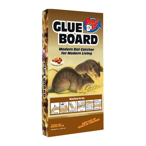 Pest Off Glue Board Plastic Rat Catcher Peanut Scent 2s