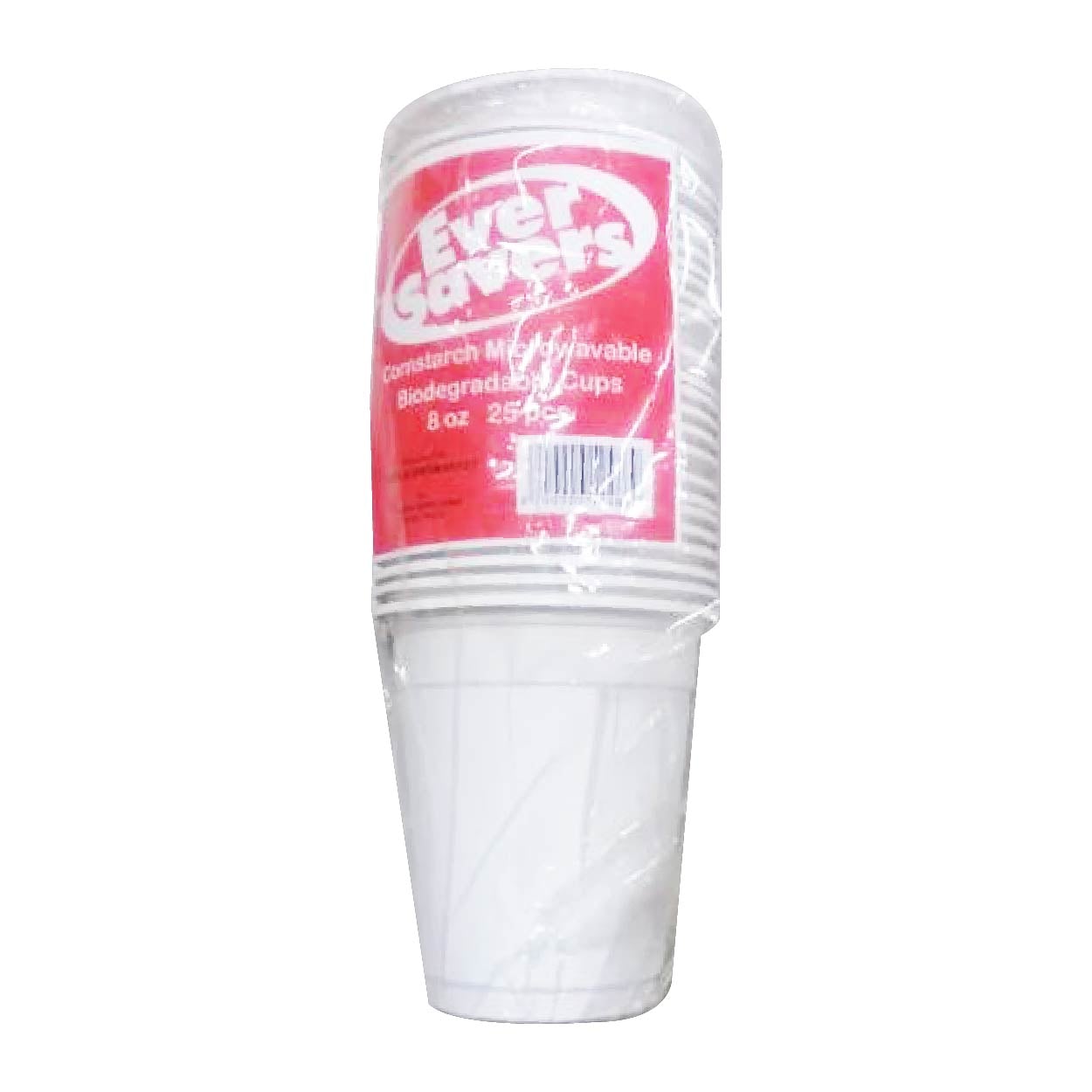 Ever Savers Disposable Microwavable Biodegradable Cups 8oz 25s