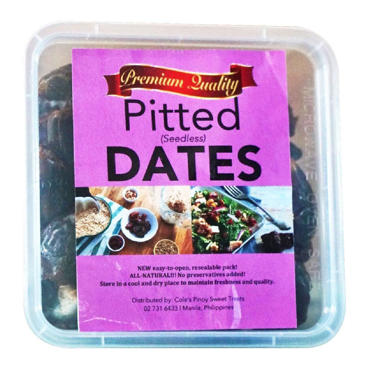 Coles Pitted Seedless Dates Tub 350g
