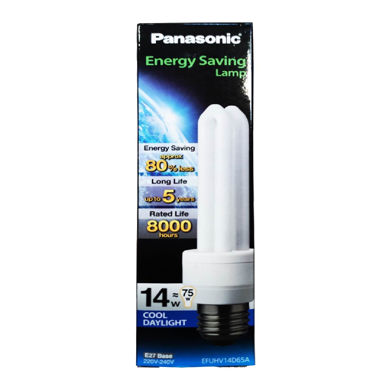 Panasonic CFL Bulb Energy Saving Lamp Cool Daylight 2u 14 watts